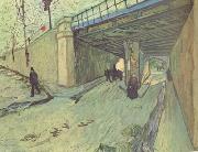 The Railway Bridge over Avenue Montmajour,Arles (nn04), Vincent Van Gogh